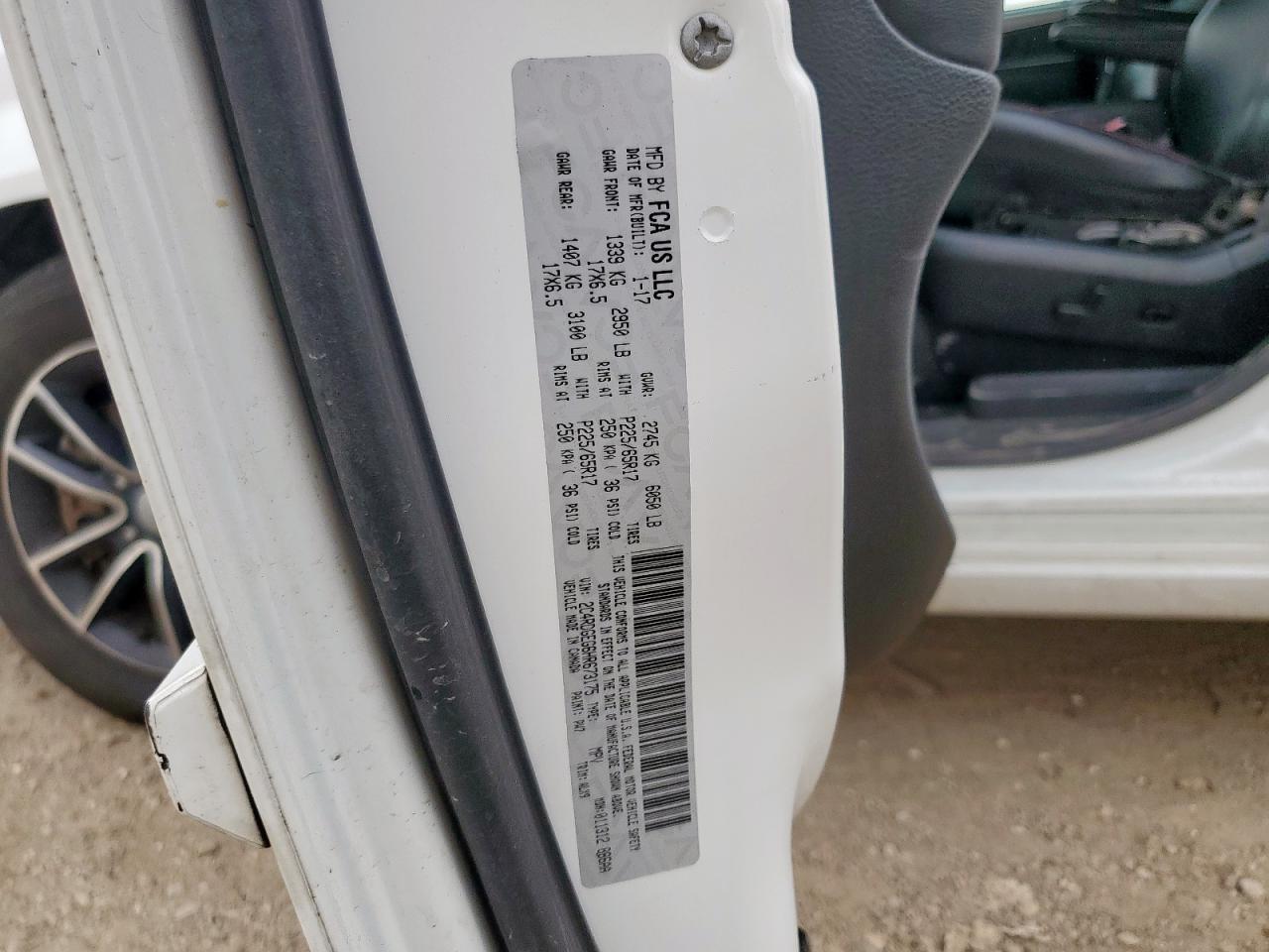 2017 Dodge Grand Caravan Gt VIN: 2C4RDGEG6HR673175 Lot: 65364825