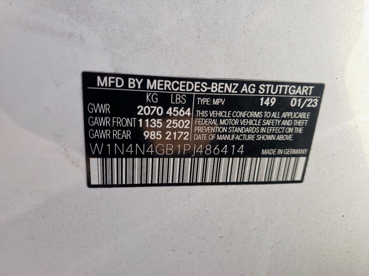 w1n4n4gb1pj486414 W1N4N4GB1PJ486414 2023 Mercedes-Benz Gla 250