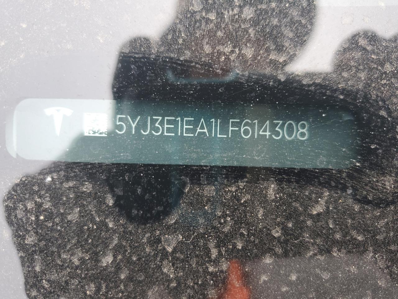 2020 Tesla Model 3 VIN: 5YJ3E1EA1LF614308 Lot: 66736575