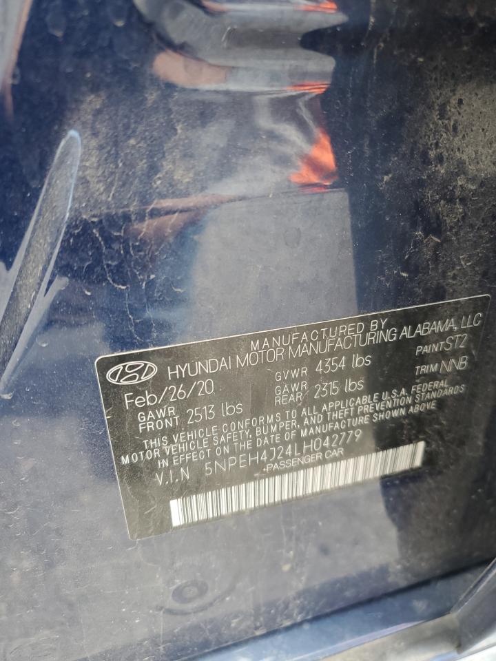 2020 Hyundai Sonata Limited VIN: 5NPEH4J24LH042779 Lot: 63448285