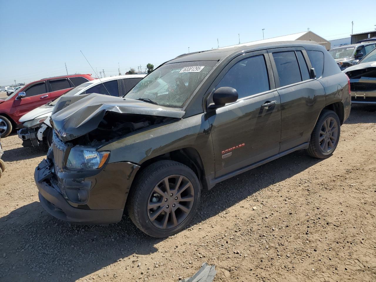 2016 Jeep Compass Sport green null gas 1C4NJCBB3GD806470 photo #1