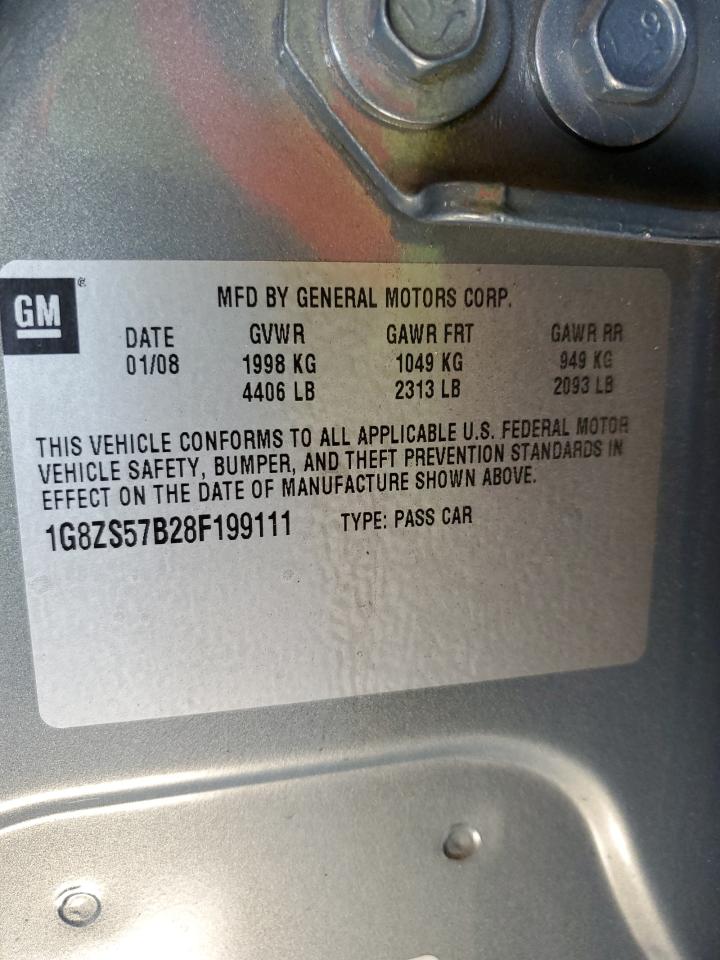 2008 Saturn Aura Xe VIN: 1G8ZS57B28F199111 Lot: 65072605