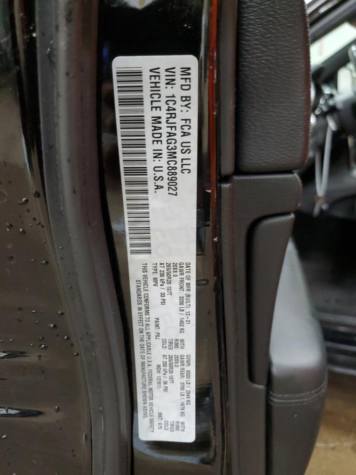 2021 Jeep Grand Cherokee Laredo VIN: 1C4RJFAG3MC889027 Lot: 65213615