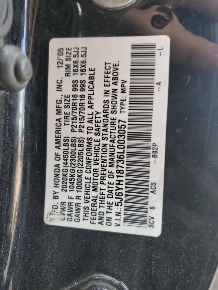 2006 Honda Element Ex VIN: 5J6YH18736L003057 Lot: 66688865