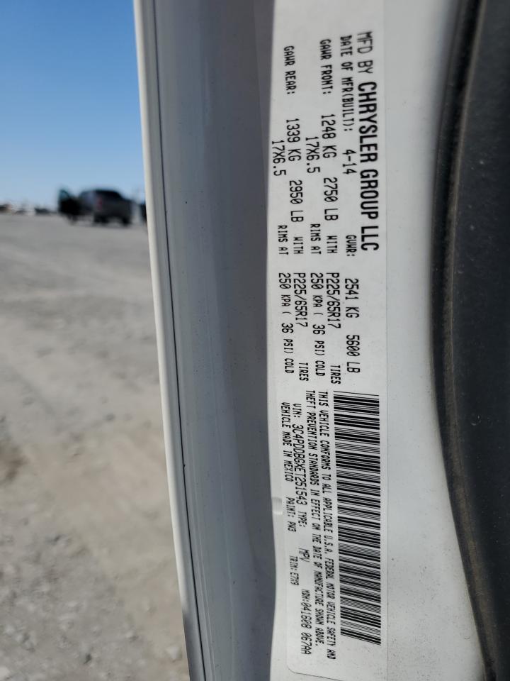 2014 Dodge Journey Sxt VIN: 3C4PDDBGXET251543 Lot: 63530895