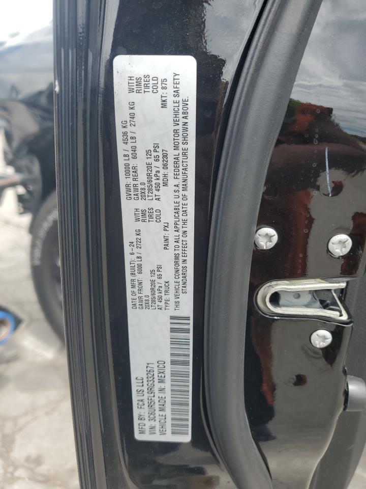 2024 Ram 2500 Laramie VIN: 3C6UR5FL9RG332671 Lot: 64021105