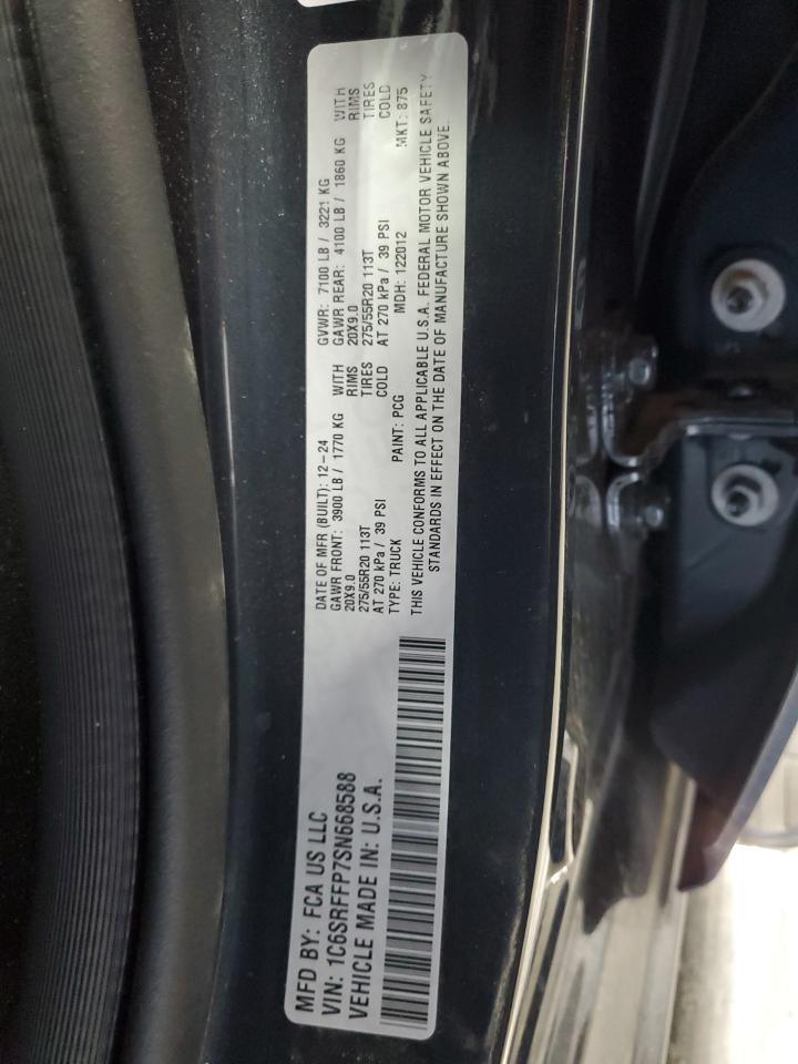 2025 Ram 1500 Big Horn/Lone Star VIN: 1C6SRFFP7SN668588 Lot: 64811995