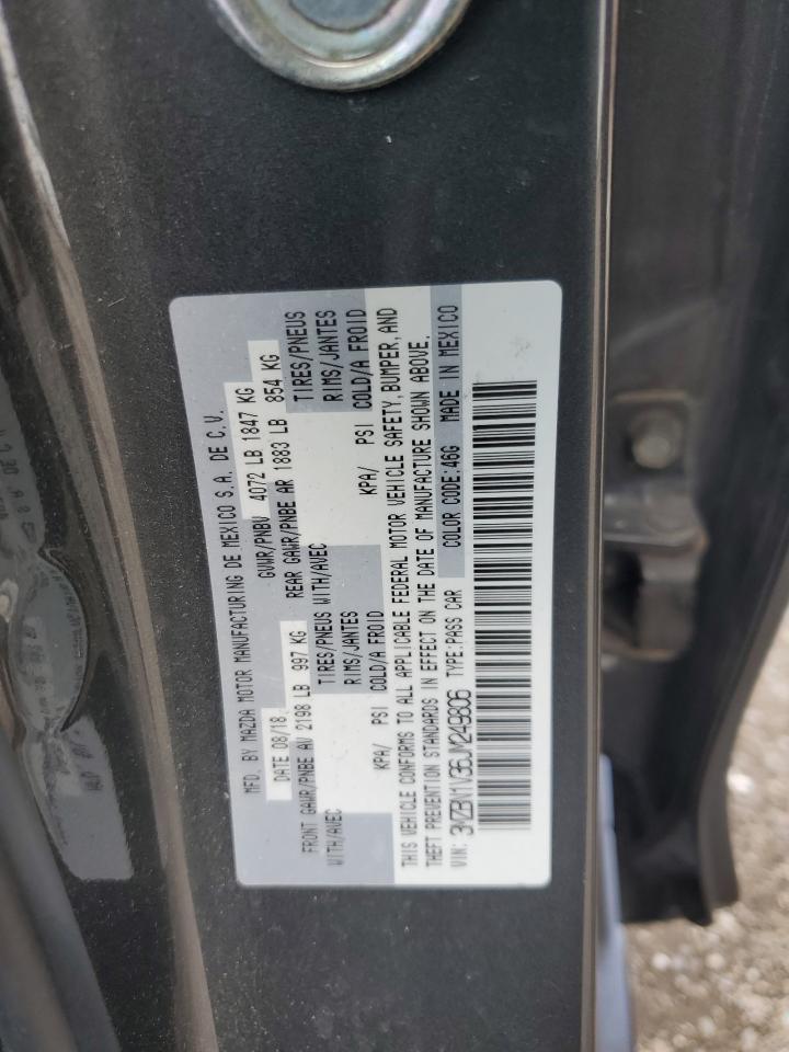 2018 Mazda 3 Touring VIN: 3MZBN1V36JM249806 Lot: 63865755