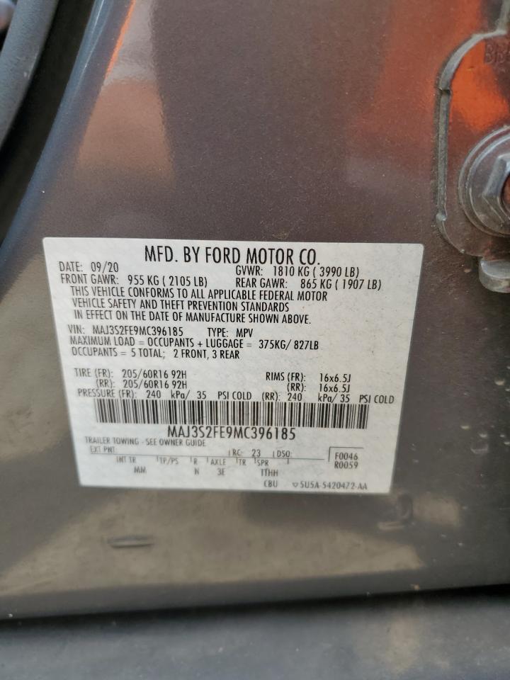 2021 Ford Ecosport S VIN: MAJ3S2FE9MC396185 Lot: 63801395