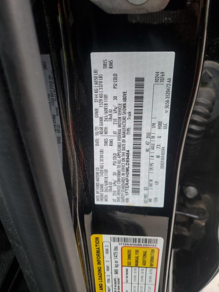 2021 Ford Ranger Xl VIN: 1FTER4FH0MLD89484 Lot: 63798015