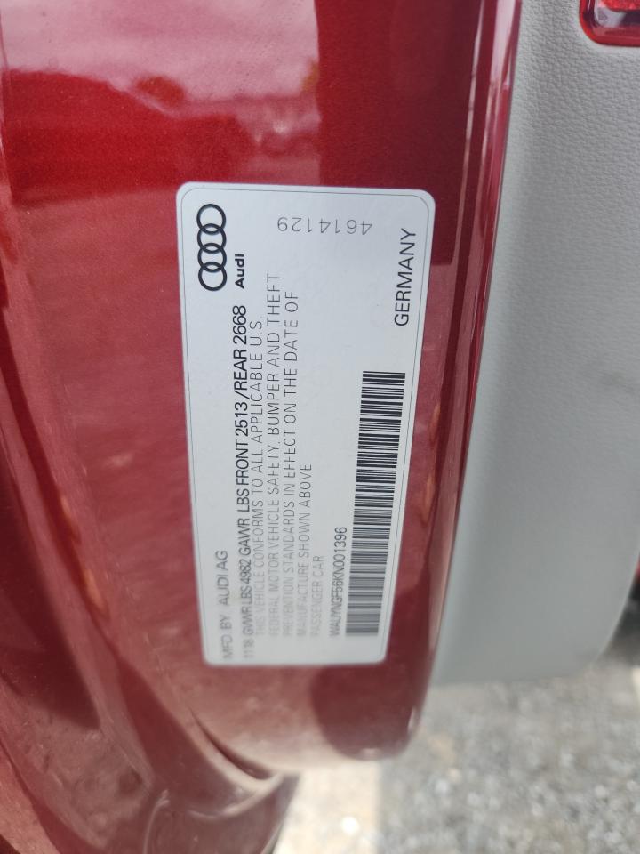 2019 Audi A5 Premium Plus VIN: WAUYNGF56KN001396 Lot: 63572695