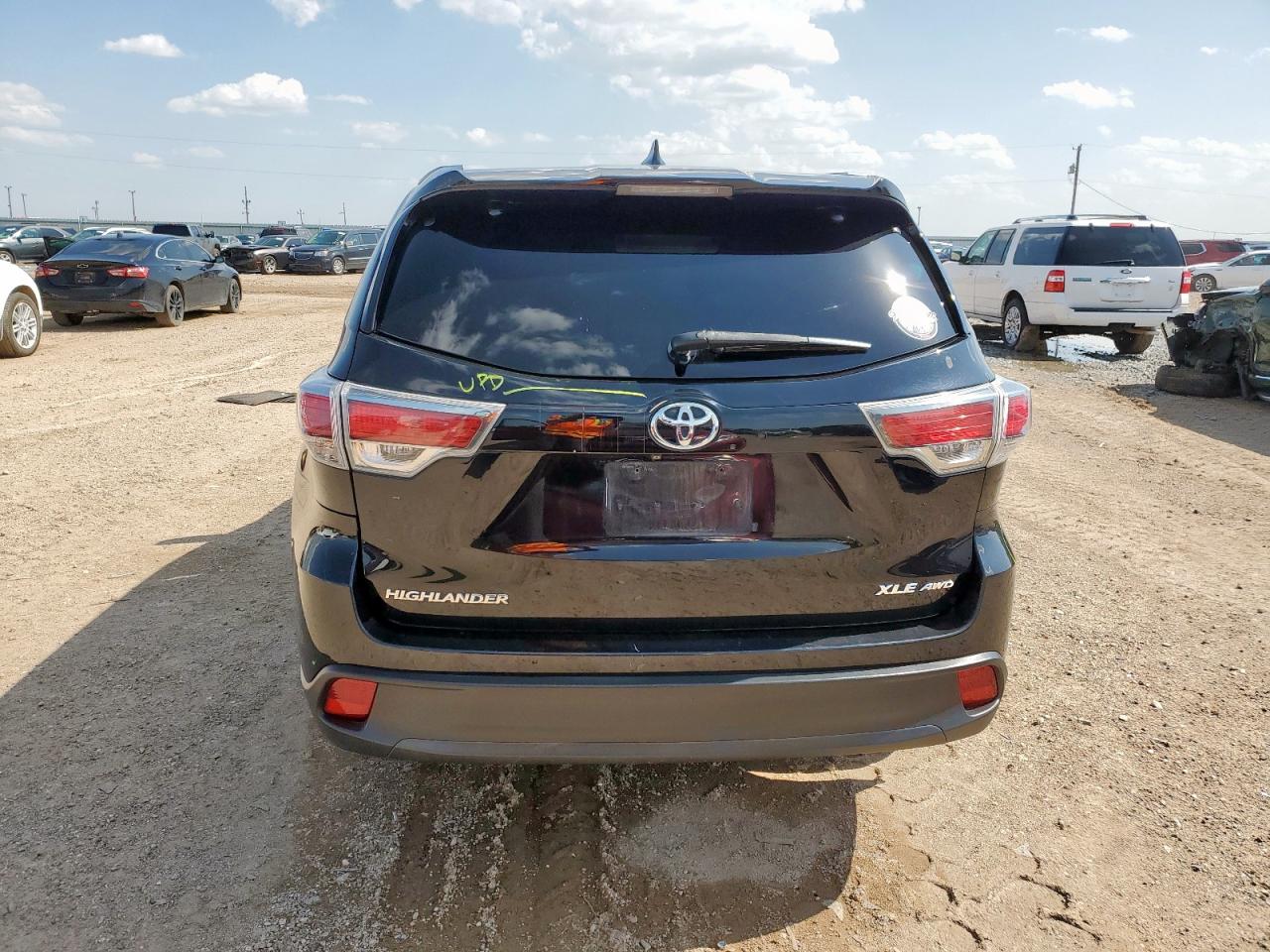 2015 Toyota Highlander Xle VIN: 5TDJKRFH7FS106242 Lot: 65399195