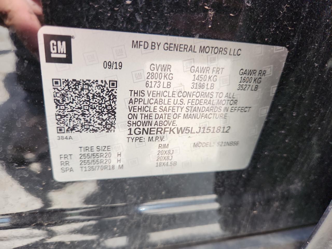 2020 Chevrolet Traverse Ls VIN: 1GNERFKW5LJ151812 Lot: 64357835