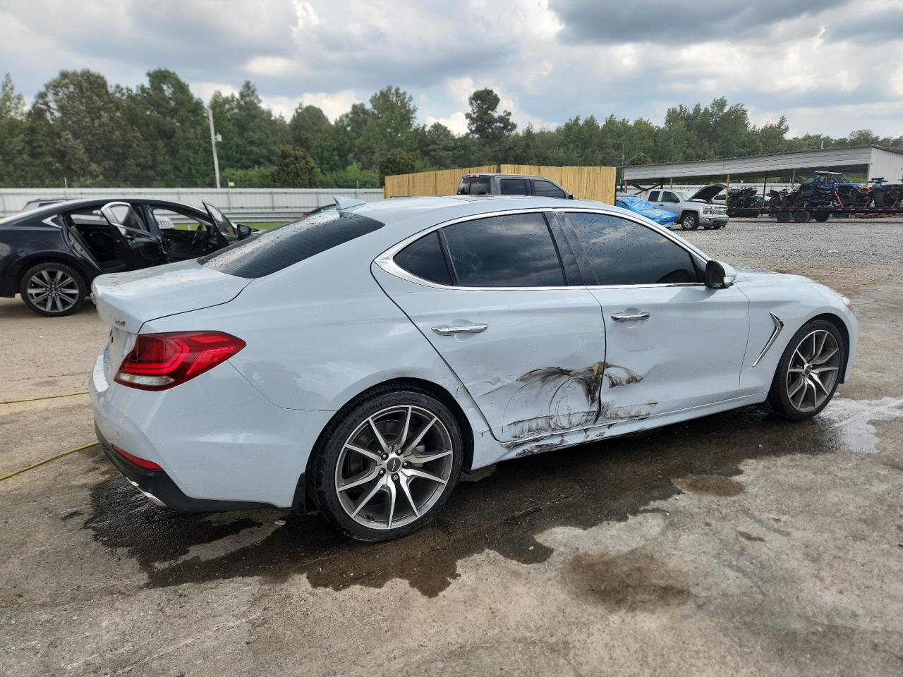 2019 Genesis G70 Prestige grey null gas KMTG44LA7KU017003 photo #4