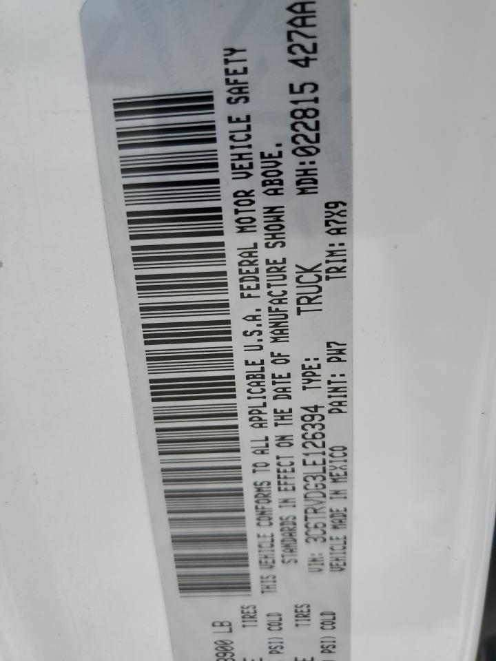 3c6trvdg3le126394 3C6TRVDG3LE126394 2020 Ram Promaster 2500 2500 High
