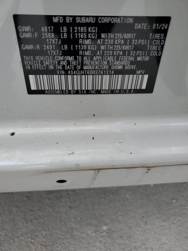 2024 Subaru Crosstrek Wilderness VIN: 4S4GUHT60R3761314 Lot: 65762305