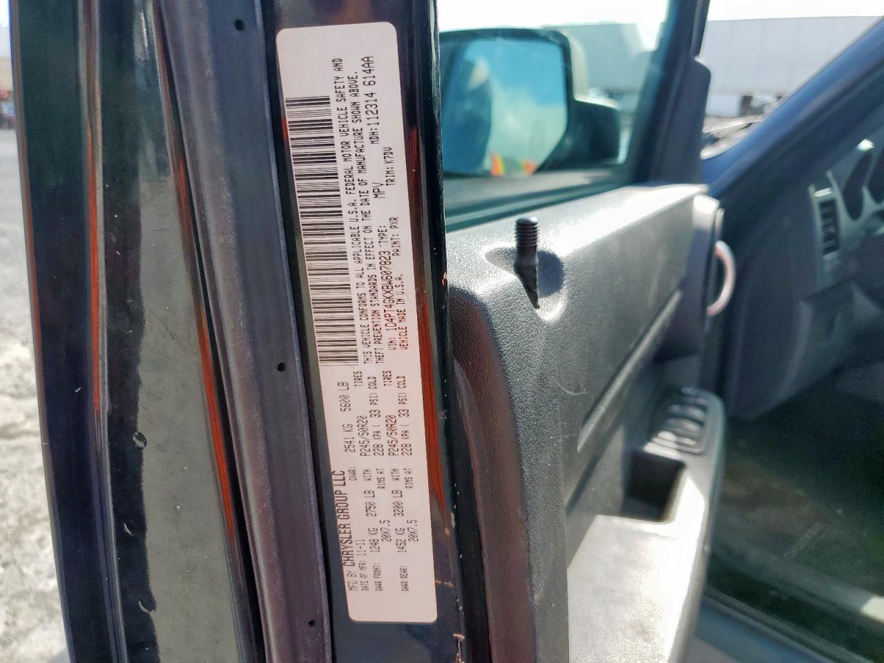2011 Dodge Nitro Heat VIN: 1D4PT4GKXBW607823 Lot: 64602325