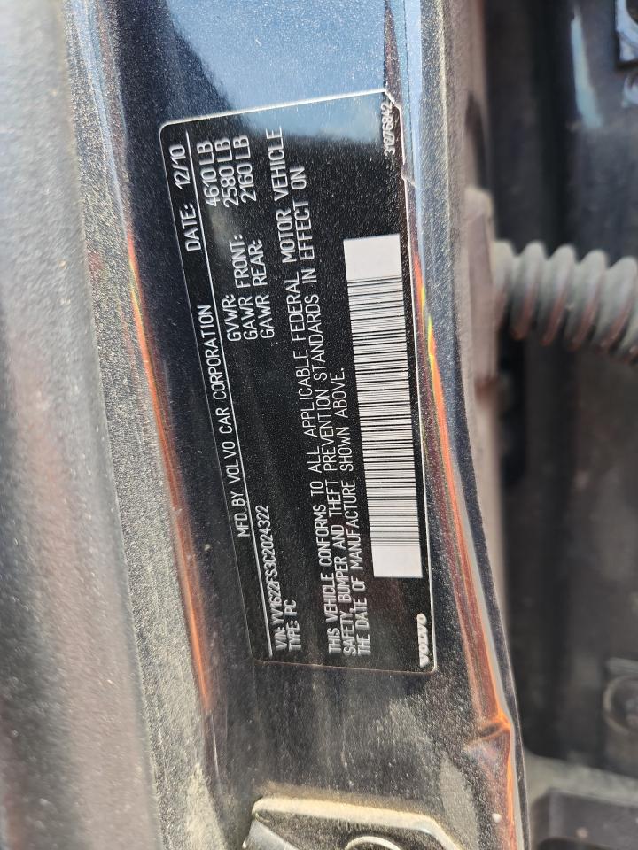 2012 Volvo S60 T5 VIN: YV1622FS3C2024322 Lot: 64662575