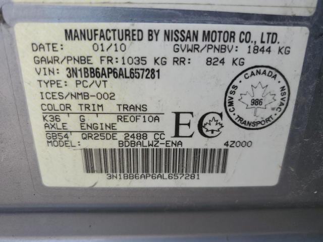 2010 NISSAN SENTRA SE-R  