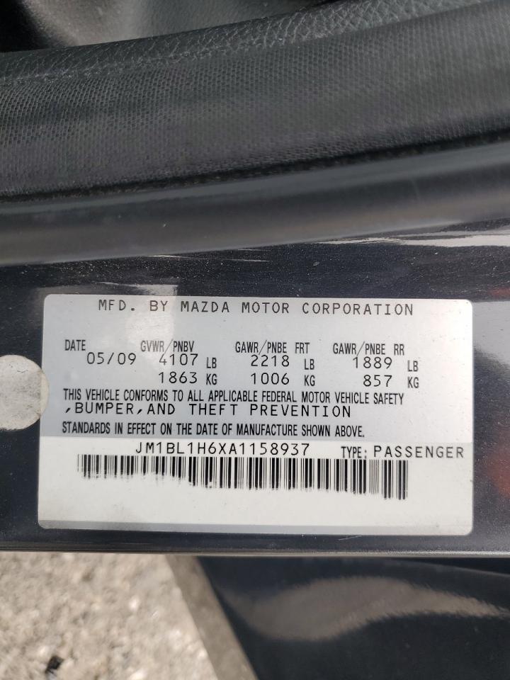 2010 Mazda 3 S VIN: JM1BL1H6XA1158937 Lot: 64902135