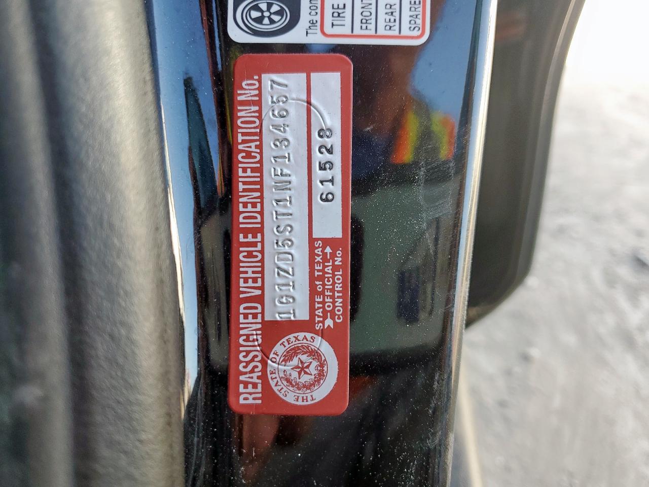 2022 Chevrolet Malibu Lt VIN: 1G1ZD5ST1NF134657 Lot: 66558305