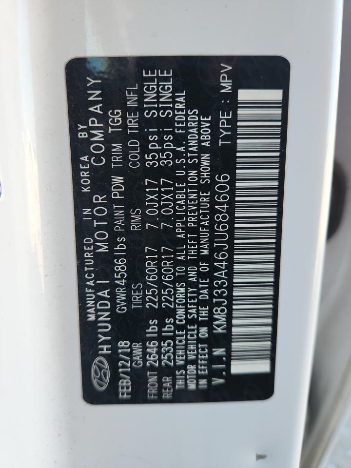 km8j33a46ju684606 KM8J33A46JU684606 2018 Hyundai Tucson Sel
