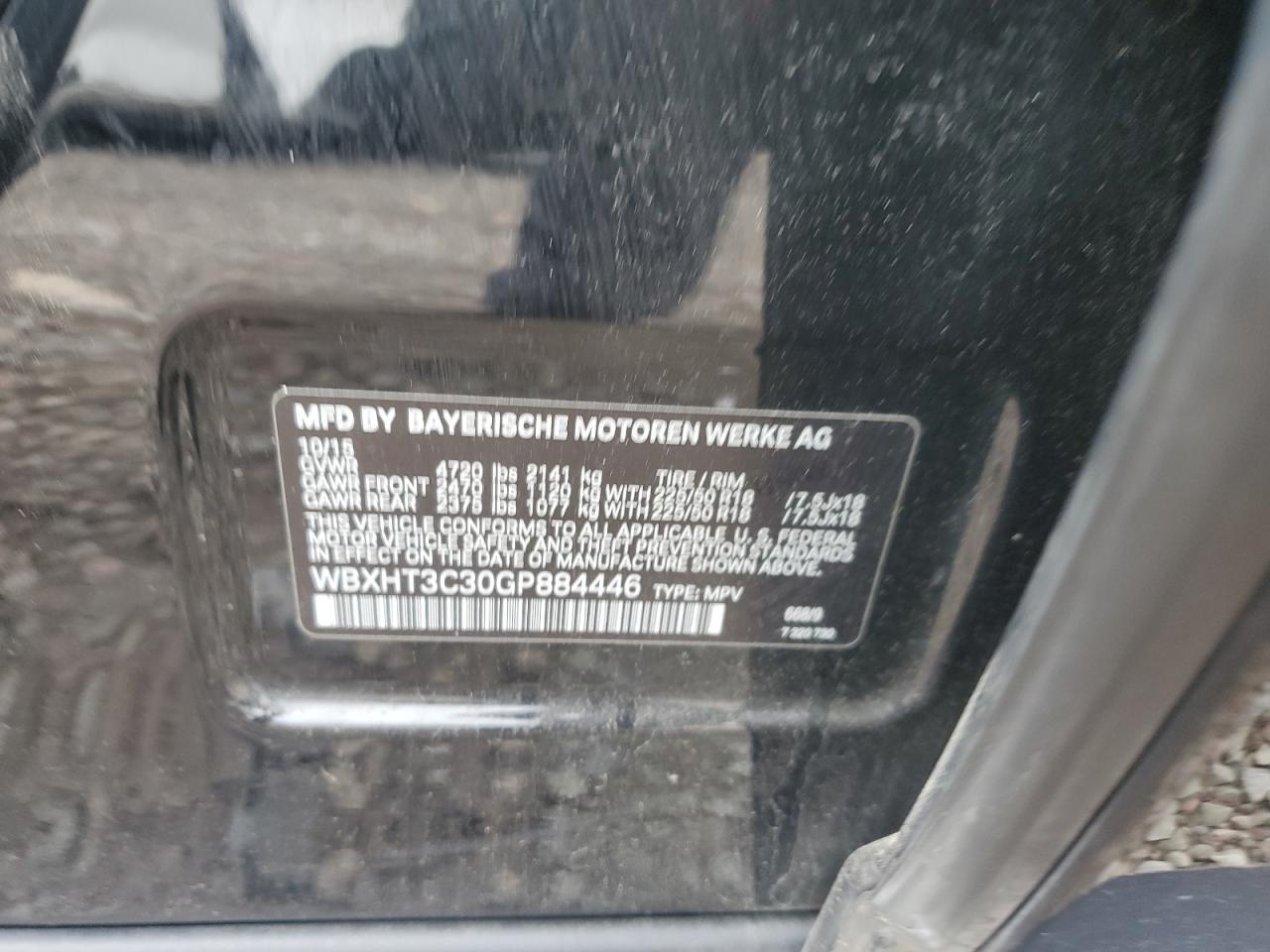 2016 BMW X1 xDrive28I VIN: WBXHT3C30GP884446 Lot: 66380115