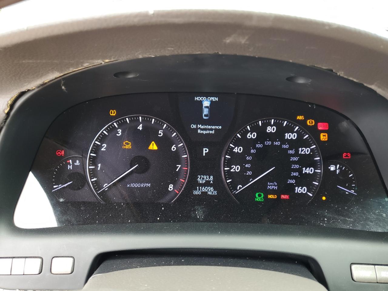 2010 Lexus Ls 460L VIN: JTHDL5EF4A5001237 Lot: 64405685