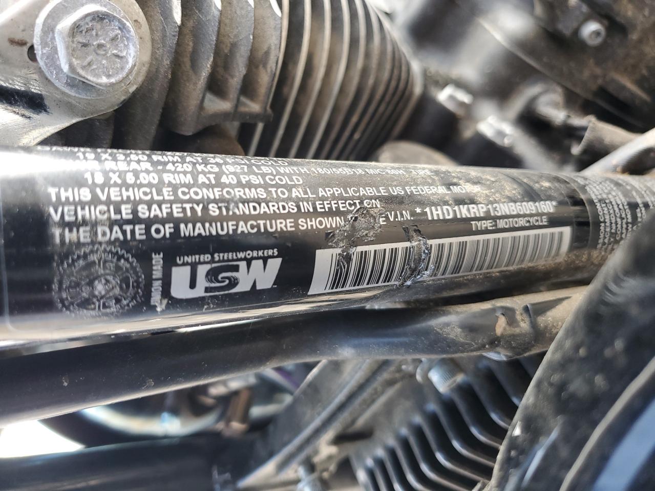 2022 Harley-Davidson Flhxs VIN: 1HD1KRP13NB609160 Lot: 63504385