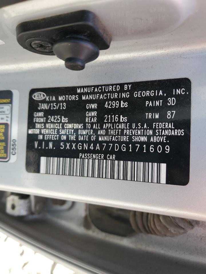 2013 Kia Optima Ex VIN: 5XXGN4A77DG171609 Lot: 64681415