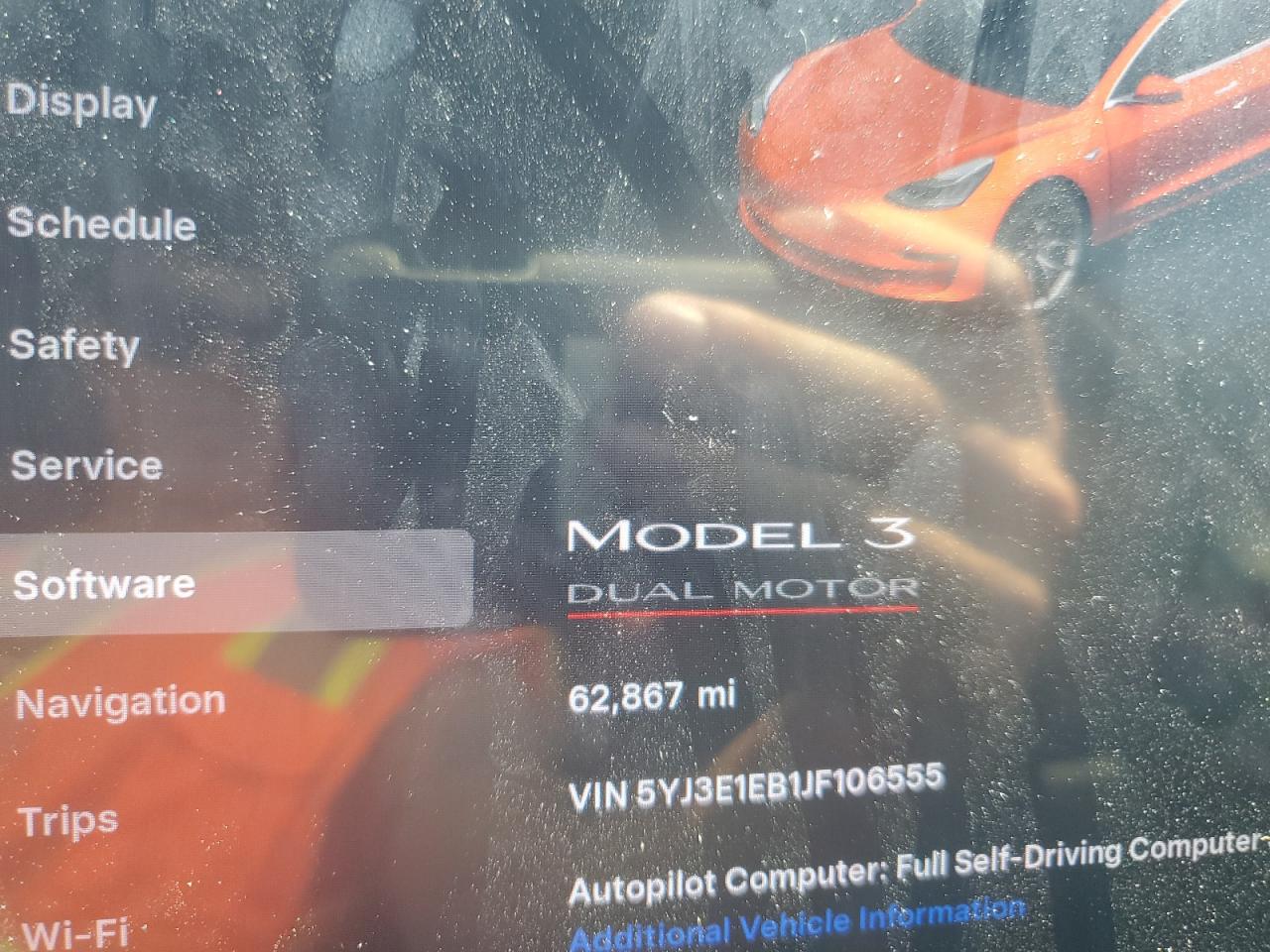 2018 Tesla Model 3 VIN: 5YJ3E1EB1JF106555 Lot: 64237775