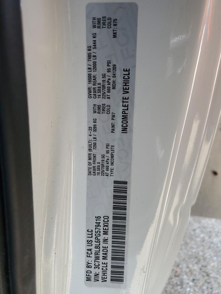 2023 Ram 4500 VIN: 3C7WRLBL6PG579416 Lot: 62893185