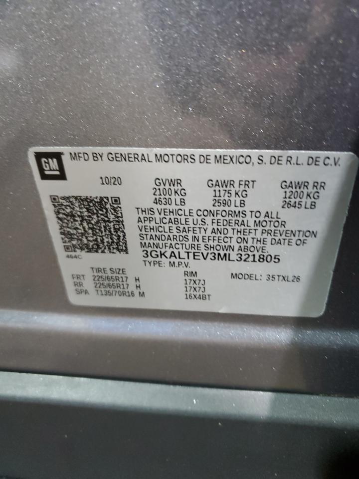 2021 GMC Terrain Sle VIN: 3GKALTEV3ML321805 Lot: 63422245