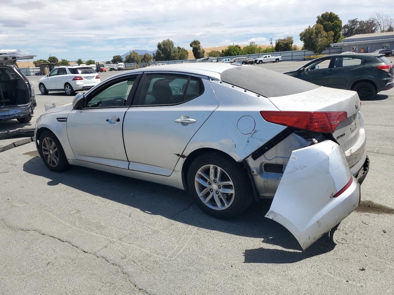 2013 Kia Optima Lx silver sedan gasoline KNAGM4A74D5360805 photo #3