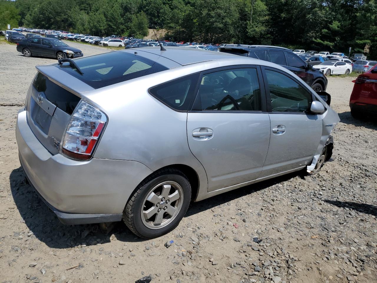 2007 Toyota Prius silver null hybrid JTDKB20U973236172 photo #4