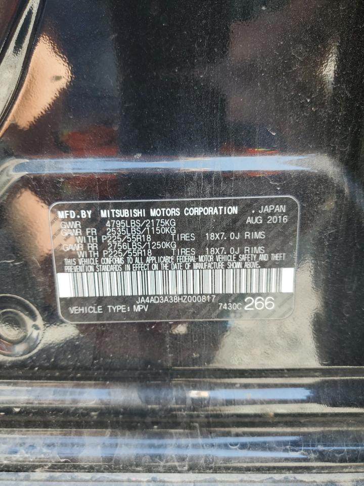 2017 Mitsubishi Outlander Se VIN: JA4AD3A38HZ000817 Lot: 66009845