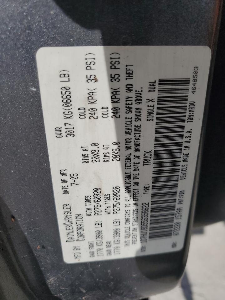 2005 Dodge Ram 1500 St VIN: 1D7HU18D55S358622 Lot: 63287875