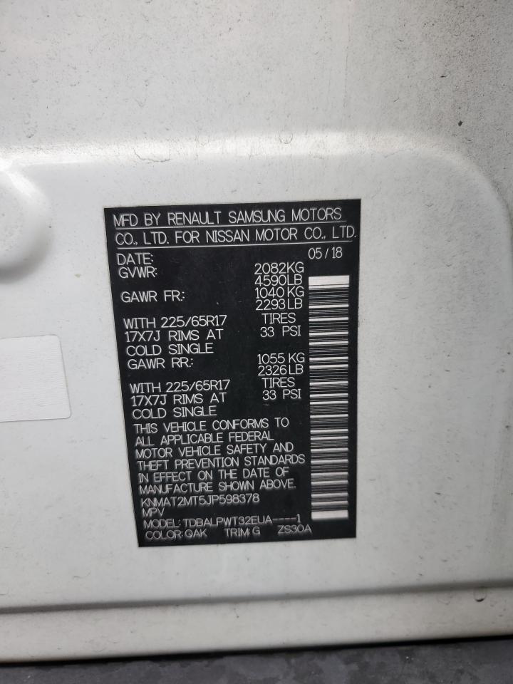 knmat2mt5jp598378 KNMAT2MT5JP598378 2018 Nissan Rogue S