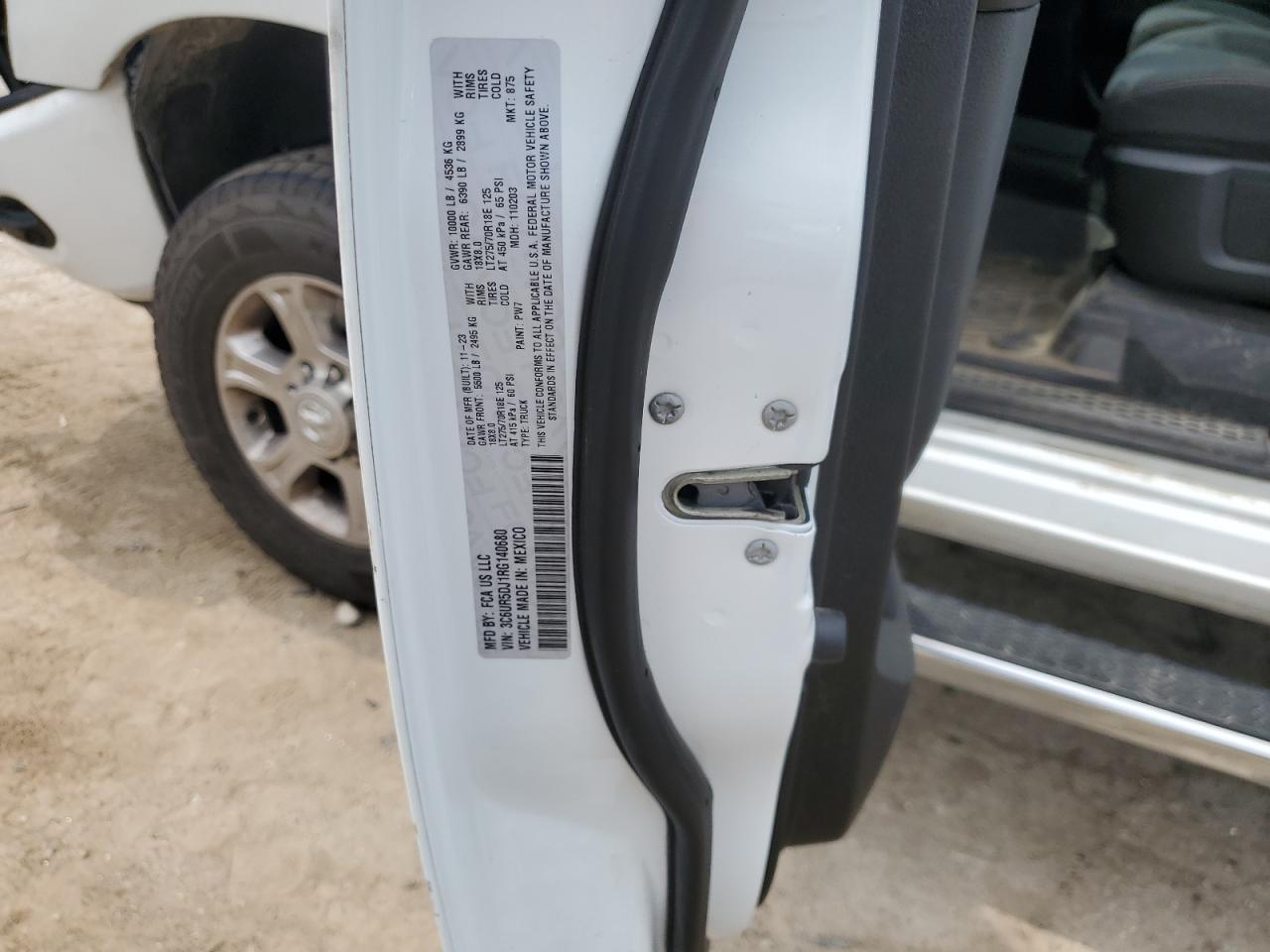 2024 Ram 2500 Big Horn VIN: 3C6UR5DJ1RG140680 Lot: 64436295