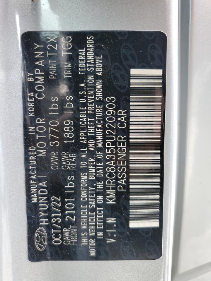 2023 Hyundai Venue Sel VIN: KMHRC8A35PU220903 Lot: 63643605