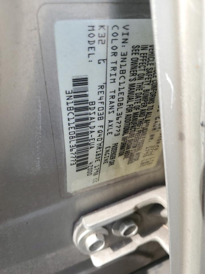 2008 Nissan Versa S VIN: 3N1BC11E08L3677 Lot: 65841125