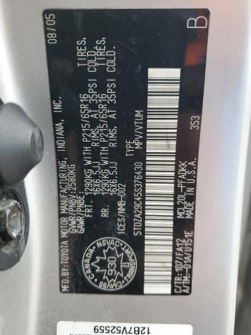 2005 TOYOTA SIENNA CE  