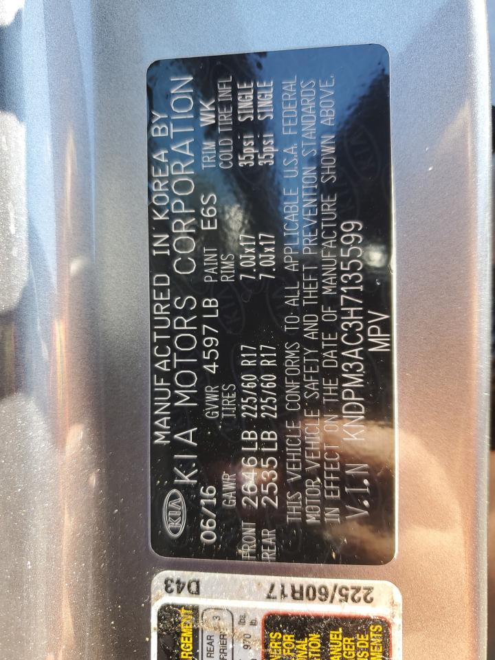 kndpm3ac3h7135599 KNDPM3AC3H7135599 2017 Kia Sportage Lx