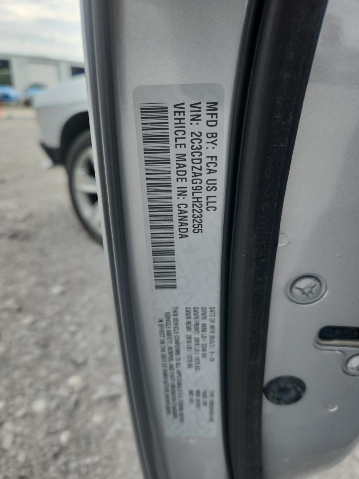 2020 Dodge Challenger Sxt VIN: 2C3CDZAG9LH223255 Lot: 64391685