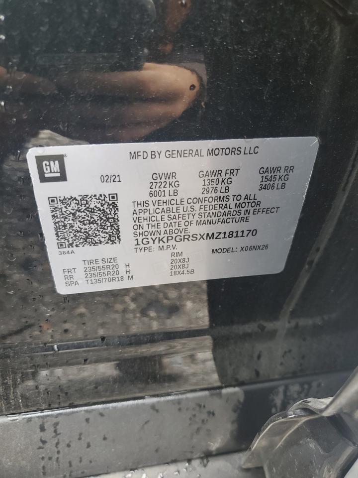 2021 Cadillac Xt6 Sport VIN: 1GYKPGRSXMZ181170 Lot: 61971855
