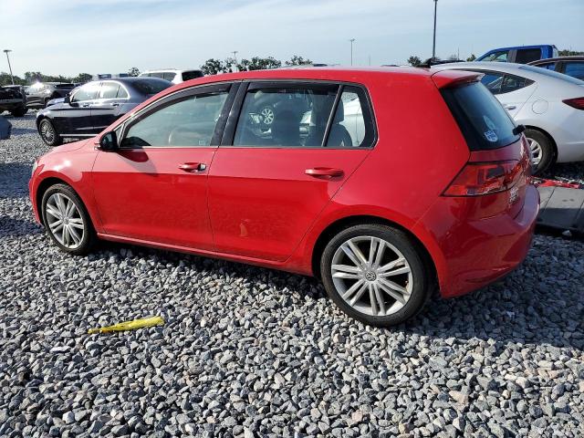  VOLKSWAGEN GOLF 2015 Czerwony