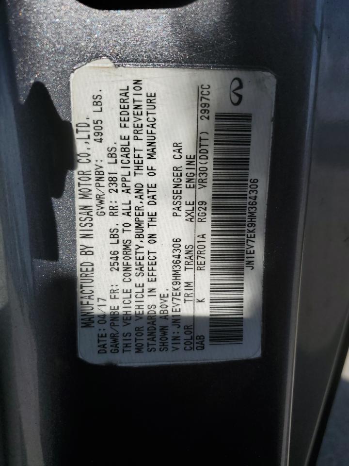 2019 Infiniti Q60 Premium VIN: JN1FV7EK8KM360596 Lot: 64956495