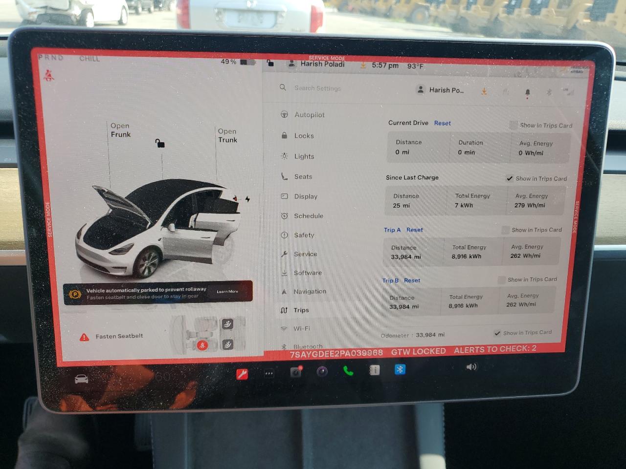 2023 Tesla Model Y VIN: 7SAYGDEE2PA039968 Lot: 60979735