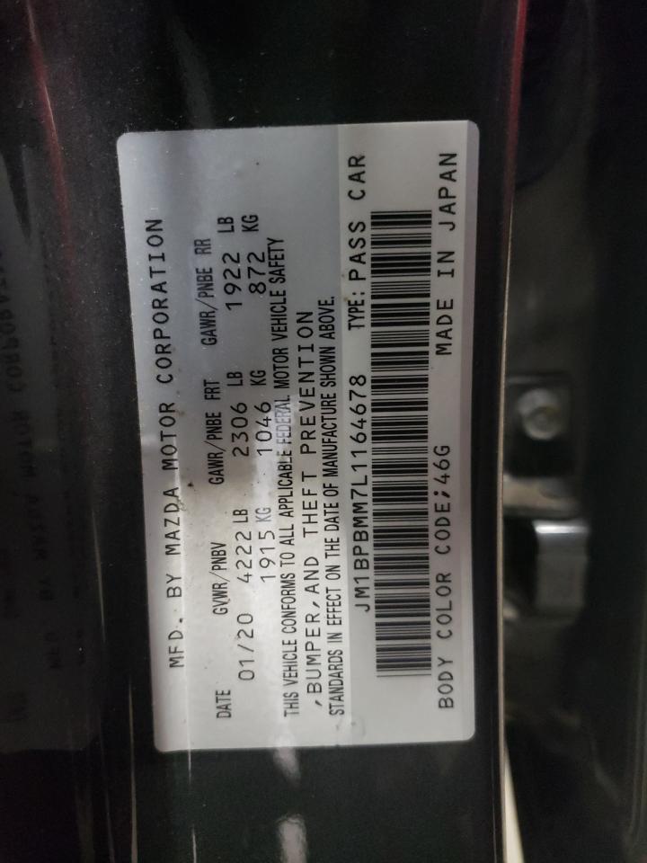 2020 Mazda 3 Preferred VIN: JM1BPBMM7L1164678 Lot: 64979085