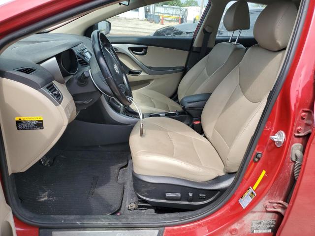  HYUNDAI ELANTRA 2015 Красный